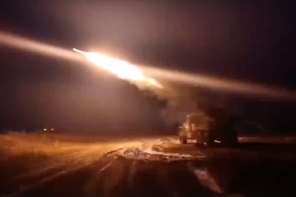 Расчёты РСЗО «Град» уничтожают живую силу ВСУ на Ореховском направлении