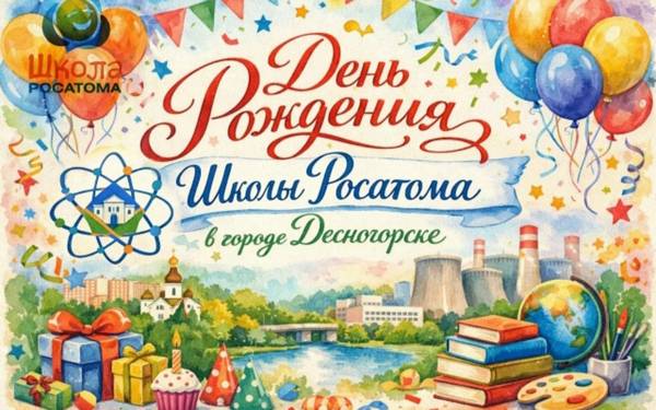 Десногорск присоединяется к поздравительному марафону с 15-летием проект «Школа Росатома»!