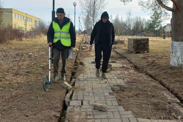 Благоустройство сквера в Вязьме-Брянской по национальному проекту