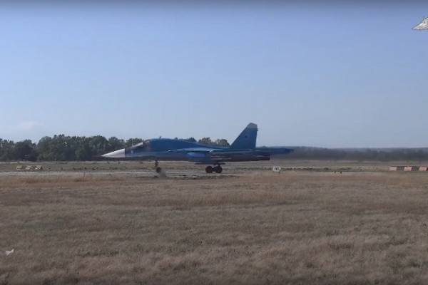 Экипаж Су-34 нанес удар по опорному пункту и скоплению личного состава ВСУ