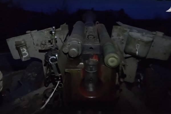 Расчеты гаубицы уничтожили пункт управления беспилотниками и минометный расчет ВСУ 