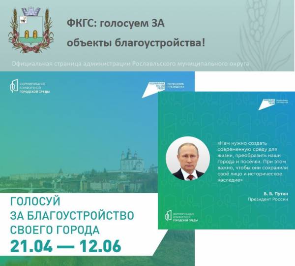 Голосование за объекты благоустройства началось в Рославльском районе