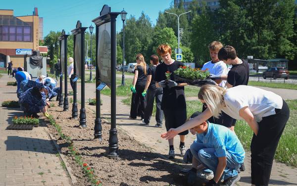 В Десногорске высадили 30000 цветов