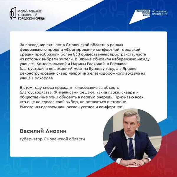 Голосование за объекты благоустройства продолжается!