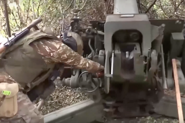 Расчёт гаубицы Д-30 уничтожил опорный пункт ВСУ на Кураховском направлении