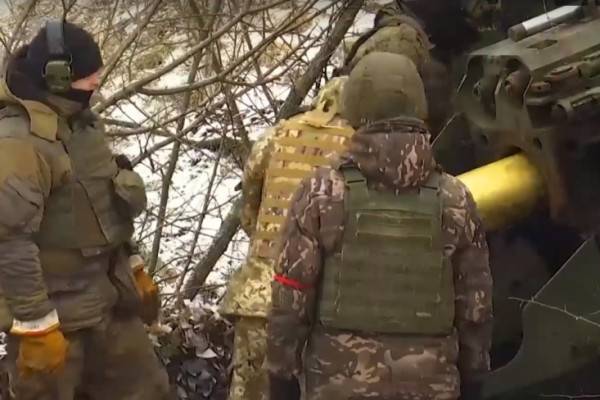 Министерство обороны России показало боевую работу пушек «Гиацинт-Б» в зоне спецоперации