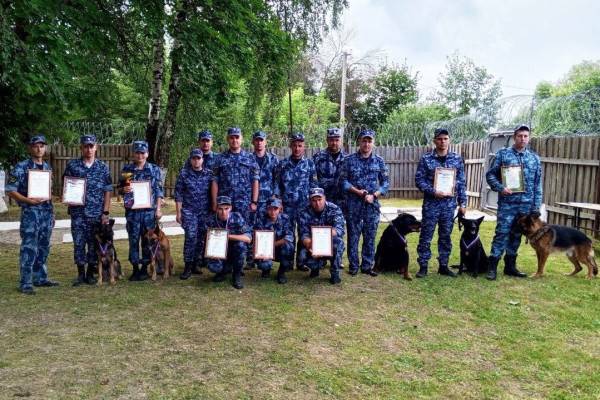 В Смоленской области прошли состязания по многоборью кинологов, где участвовали как отдельные специалисты, так и команды