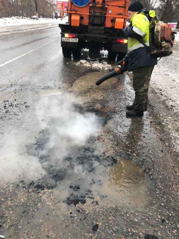 Городские новости о ямочном ремонте дорог