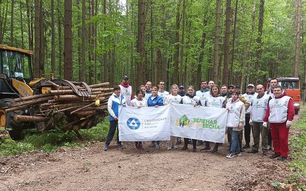 30 тысяч квадратных метров лесопарковой зоны очистили атомщики в рамках Всероссийской акции «Зеленая весна»