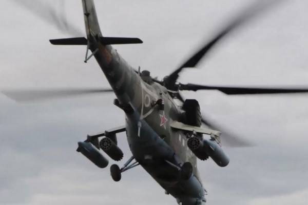 Экипажи ударных вертолетов Ми-35 и Ка-5 группировки «Центр» нанесли удары по опорным пунктам ВСУ