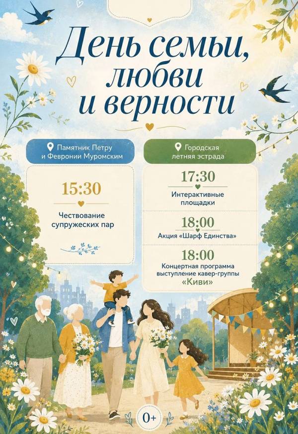 День семьи, любви и верности - 8 июля