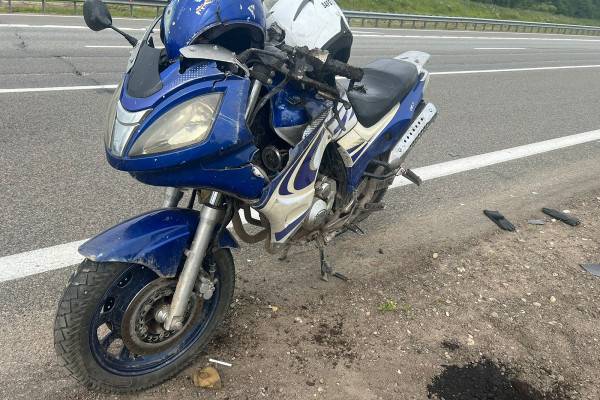 Авария с мотоциклом на трассе Р-120