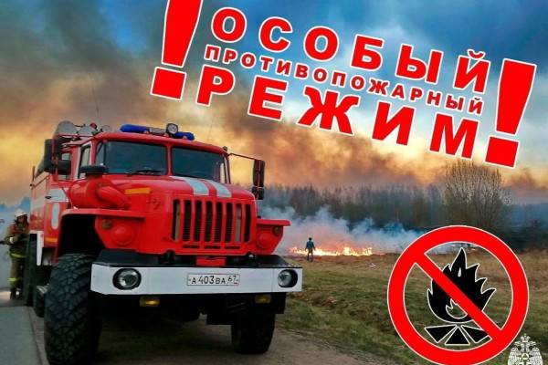В Гагаринском районе введён особый противопожарный режим 