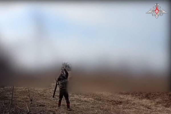 Кадры боевой работы подразделений ПВО в зоне проведения спецоперации