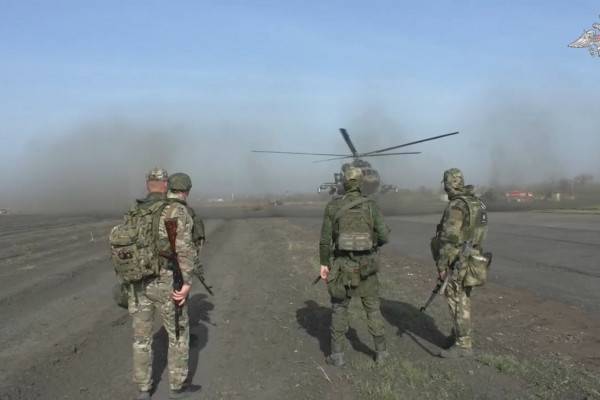 Кадры работы российских спасателей в зоне СВО