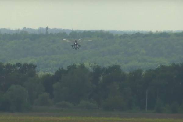 Экипажи вертолетов Ми-35 продолжают наносить огневое поражение по объектам ВСУ